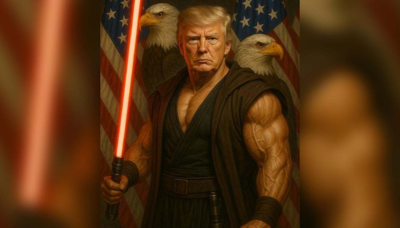 Star Wars, Trump y un sable rojo: cuando la IA juega con fuego