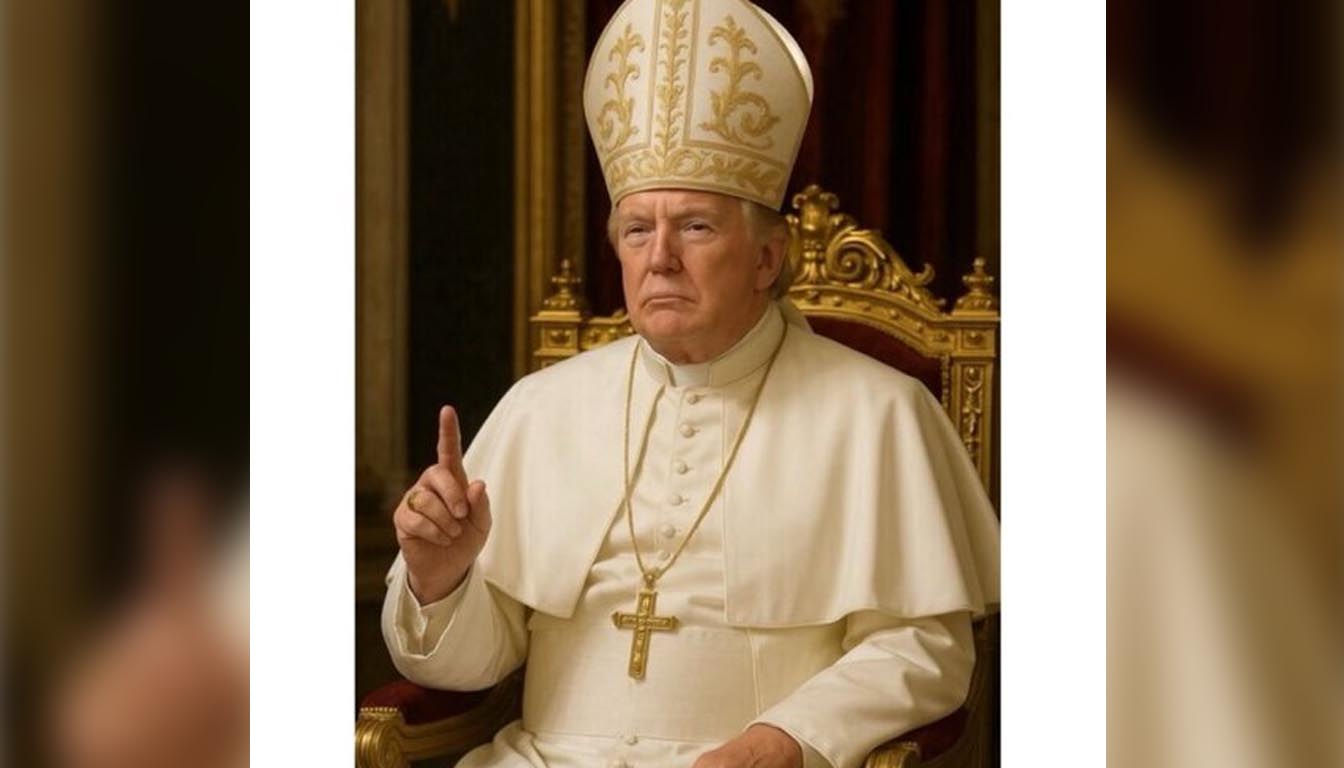 Trump se viste de papa con IA y desata comparaciones con la polémica de Lalachus