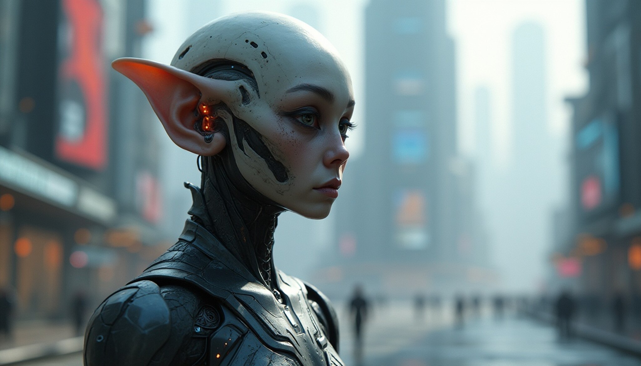 Así imagina la inteligencia artificial al cuerpo humano dentro de mil años