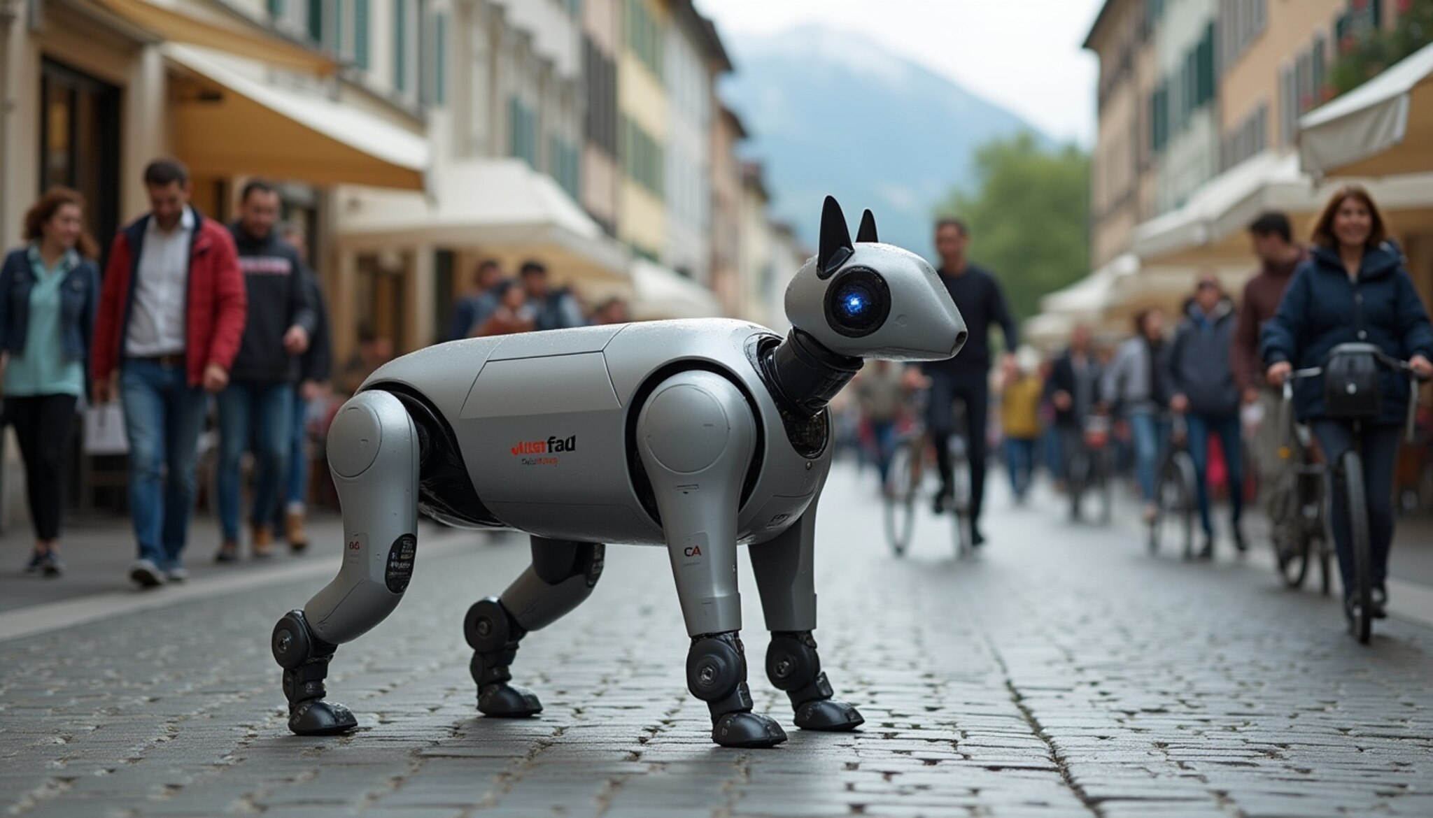 Perros robot llevan comida en Zúrich