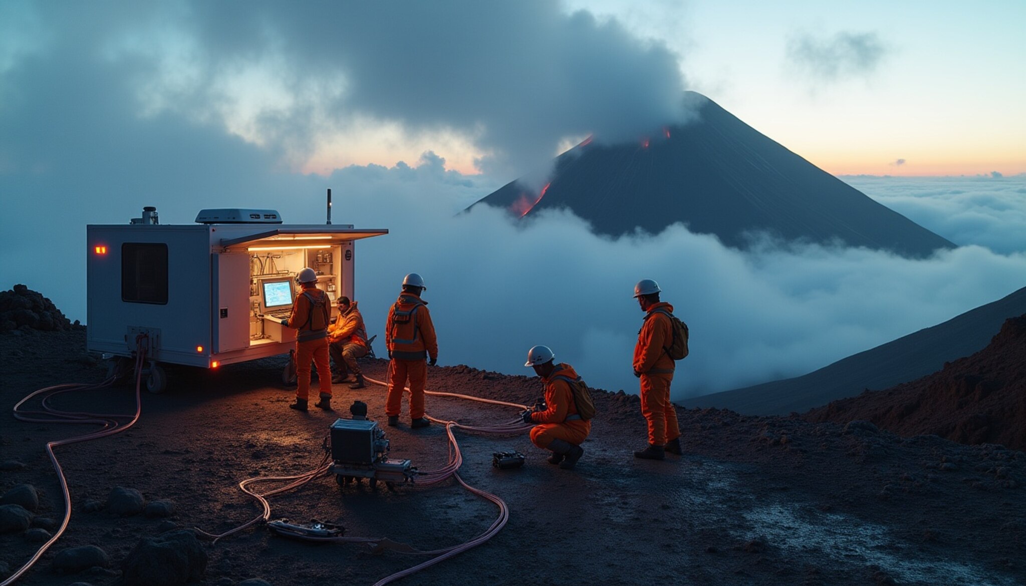 Vigilancia volcánica: la fibra óptica al rescate